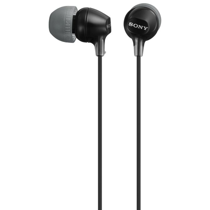 Slušalke SONY MDR-EX15LPB ušesne črne