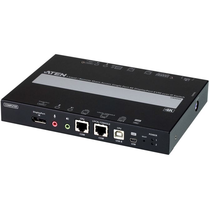 ATEN CN9950 1-lokalni-oddaljeni dostop do skupne rabe Einzelport 4K DisplayPort KVM over IP stikalo