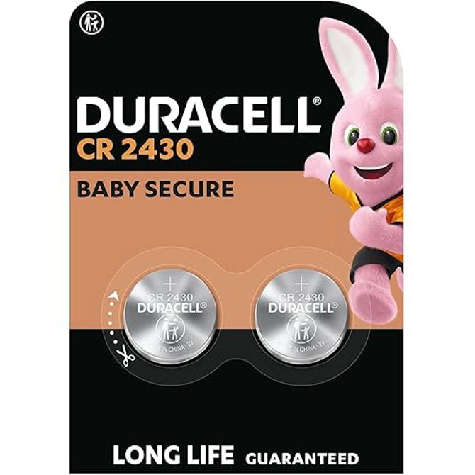 Baterija Duracell CR 2430, litijeva gumbasta baterija, 3 V, 2 kosa
