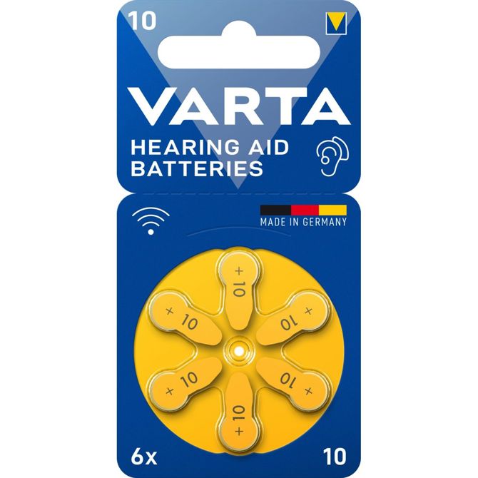 Baterija Varta 10 PR10 cink-zrak 1,45V 6 kosov za slušni aparat
