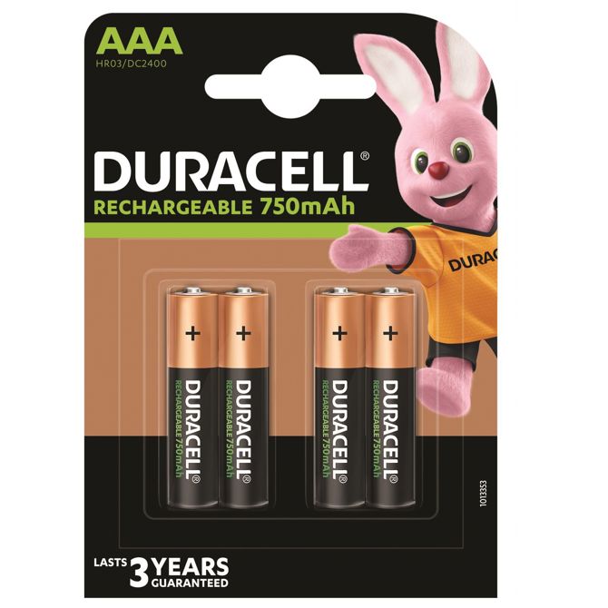 Baterije Duraccel NiMH 1.2 V / 750 mAH, AAA (micro), 4 kosi