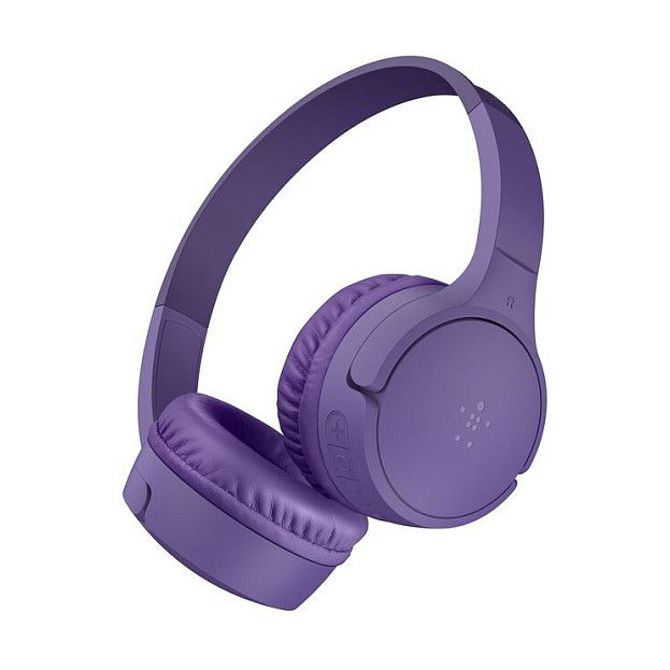 Belkin Soundform Mini BT otroške slušalke z mikrofonom, USB-C, lila, AUD002hqPUV3