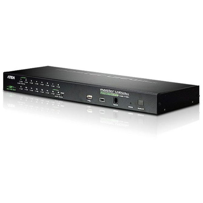 ATEN KVM stikalo za prenos podatkov prek IP-ja, 16-vratno USB - PS/2 VGA, KVM z USB perifernim priključkom
