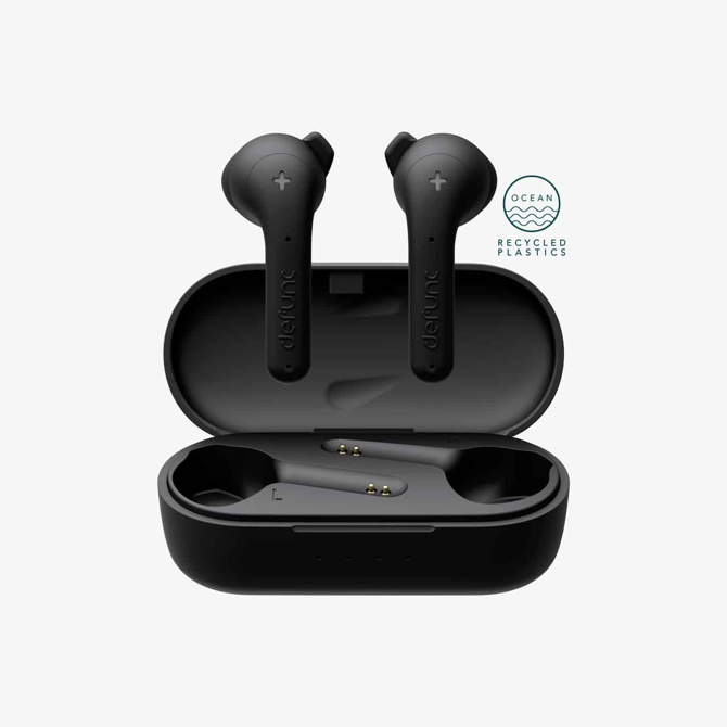 Slušalke Defunc TRUE BASIC II Bluetooth 6.0, MultiTip, do 22 ur, 4 mikrofoni, IPX4 črne
