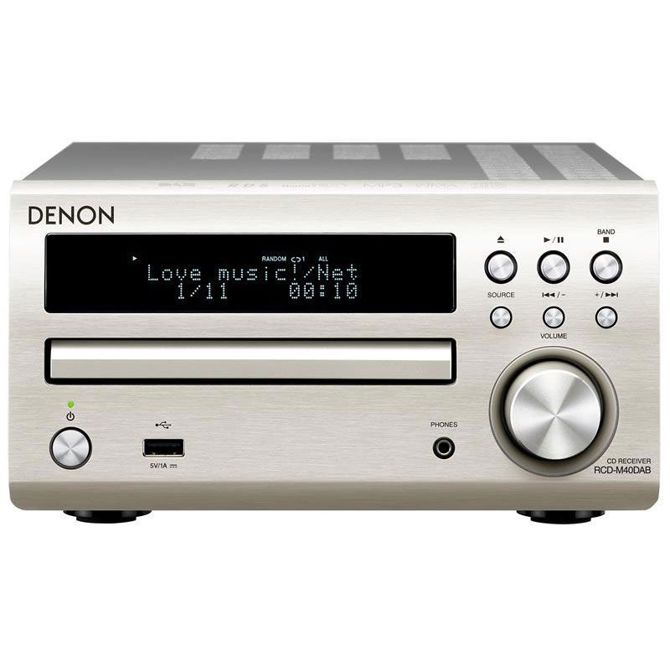 Denon cd receiver RCD-M40 DAB srebrn