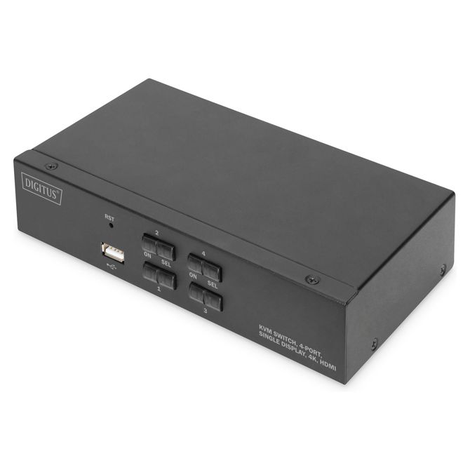 DIGITUS 4-portno KVM stikalo za en zaslon