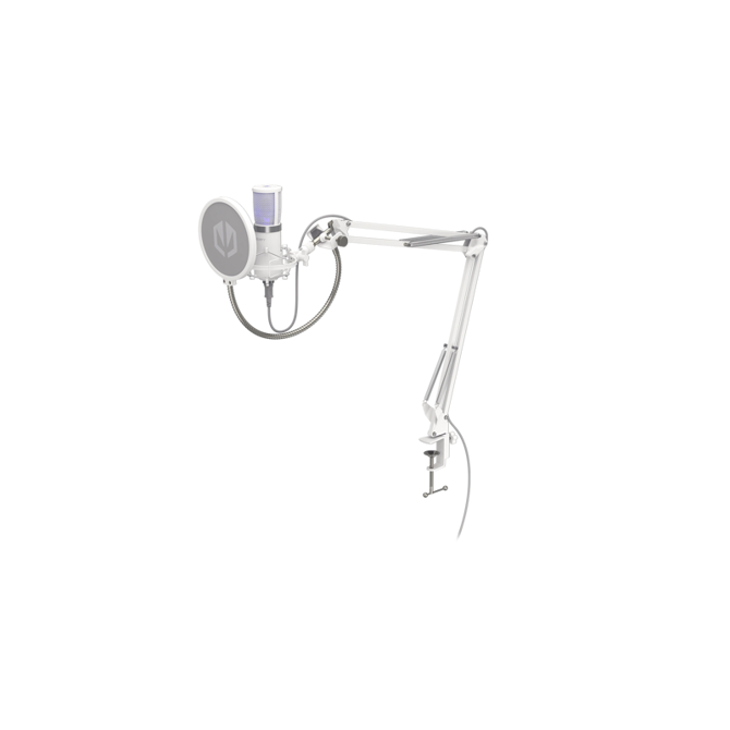 Mikrofon Endorfy Solum Streaming USB, kardioid, nastavljiv boom nosilec, pop filter, MUTE gumb, bel