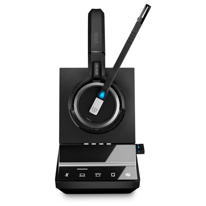 DECT slušalke Epos Impact SDW 5036T, mono, brezžične, do 180 m, Microsoft Teams, črne (EU/UK/AUS)