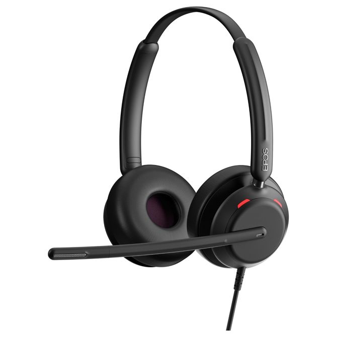 Slušalke EPOS IMPACT 760T, binauralne, USB-C, za Microsoft Teams, profesionalne, črne