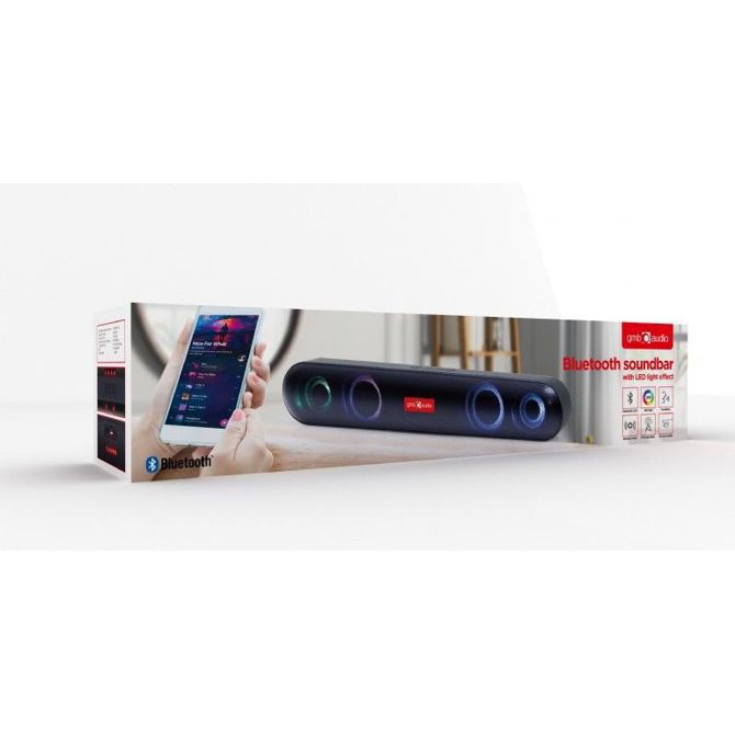 Soundbar zvočnik Gembird SPKBT-BAR400L, Bluetooth, črn