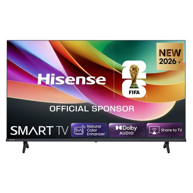 Televizor Hisense 40A4S, 100 cm (40), Full HD, VIDAA Smart TV, Dolby Audio, Wi-Fi, glasovno upravljanje, črne barve