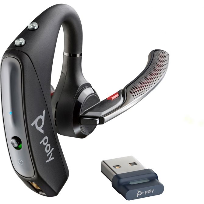 Bluetooth slušalka Poly Voyager 5200 USB-A + ključ BT700 (206110-102)
