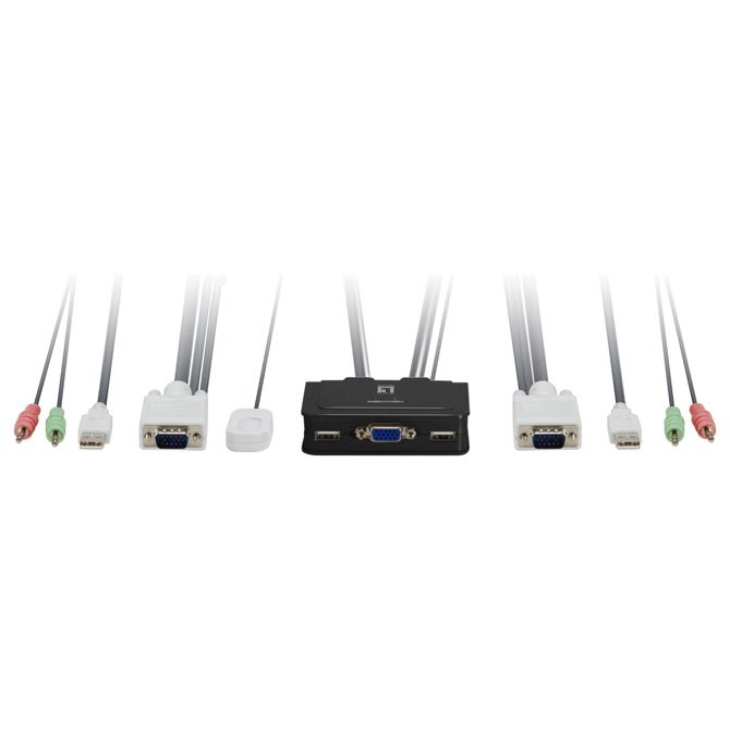 KVM stikalo USB 2x zvok prve stopnje
