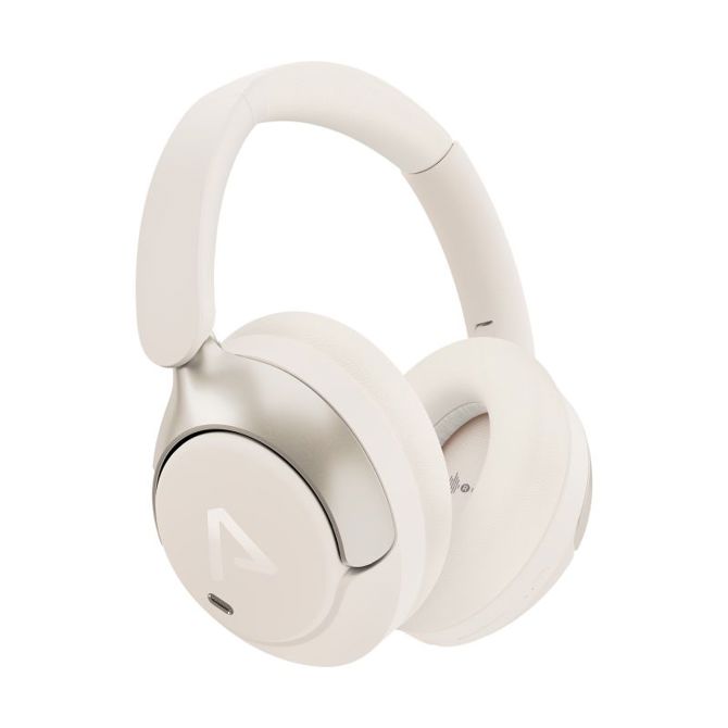 Brezžične ANC Bluetooth slušalke LAMAX HighComfort2 ANC White, 57 h baterija, Bluetooth 5.4, bele barve