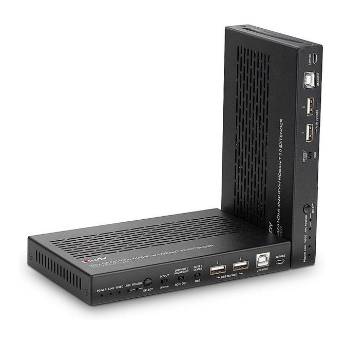 LINDY 100m Cat.6 HDMI 4K60 HDBaseT 3.0 KVM podaljšek