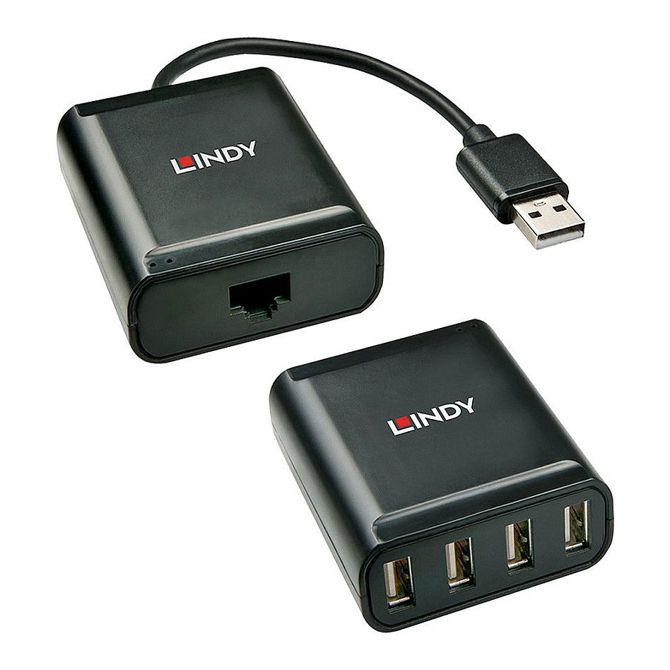 LINDY podaljšek USB 2.0 Cat5 4 vrata 60 m