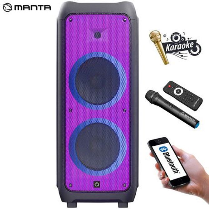 Prenosni karoke zvočnik MANTA SPK5450 PHANTOM, črn