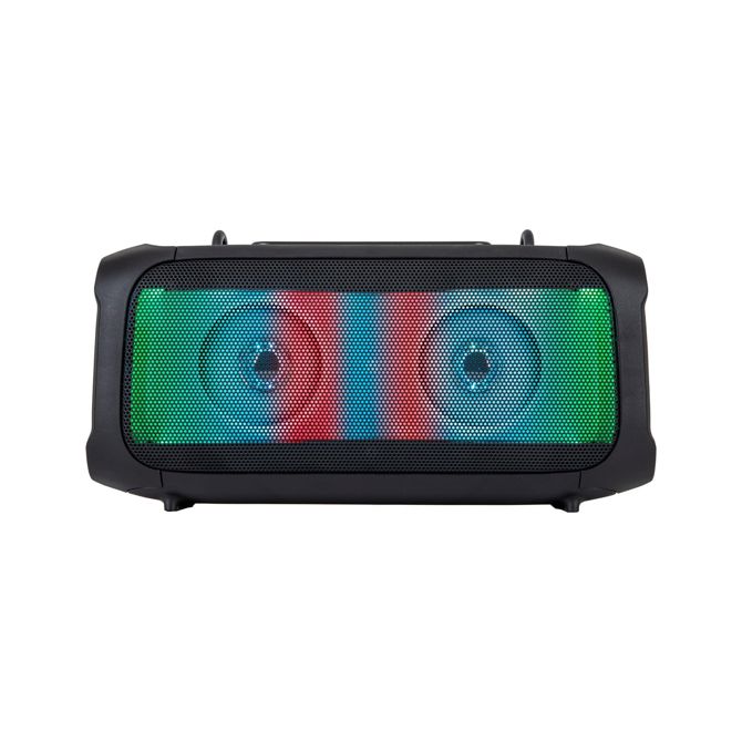 Prenosni aku. FM USB karaoke zvočnik Bluetooth LED RGB 8W Music Box GO + mikrofon
