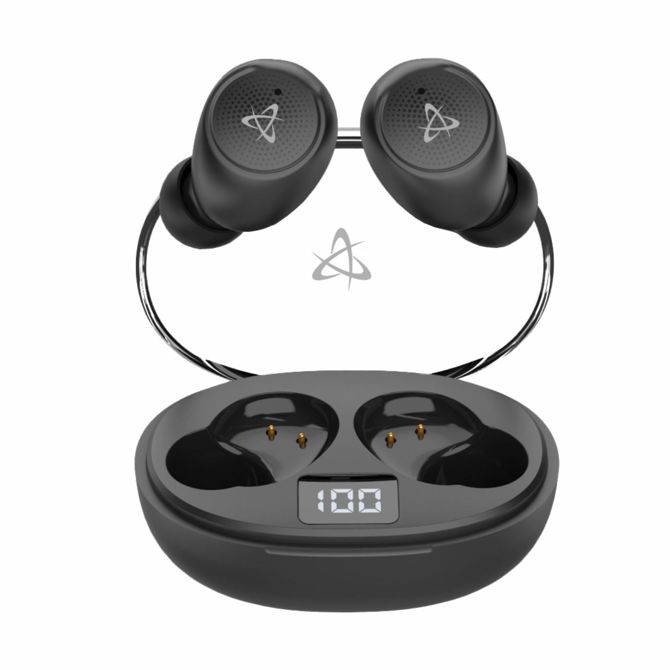 Slušalke SBox črne bluetooth z mikrofonom EB-TWS115