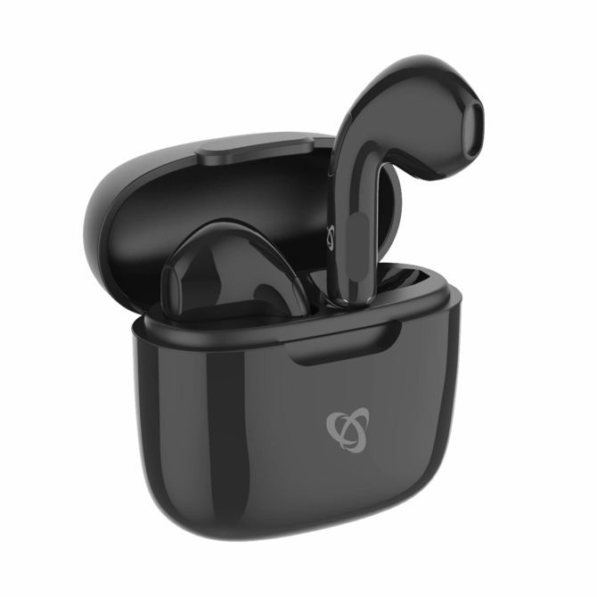 Slušalke SBox črne bluetooth z mikrofonom EB-TWS18