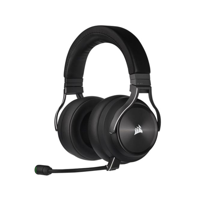 Slušalke Corsair Virtuoso XT Black brezžične in žične, odstranljiv mikrofon, Bluetooth, visok razpon frekvenc, 3,5 mm in USB povezava