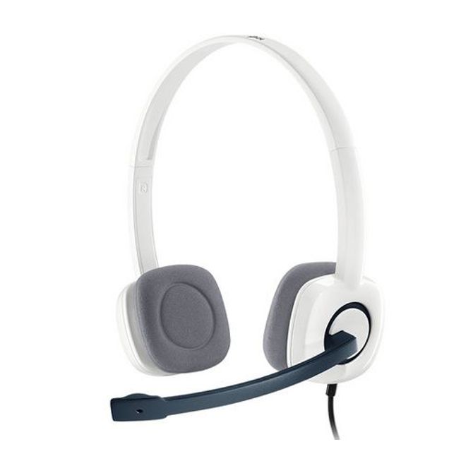 Slušalke Logitech H150, bele, stereo