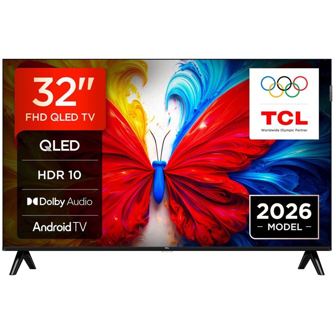 Televizor TCL 32S5L QLED, Android TV, HDR10, Dolby Audio, Wi-Fi
