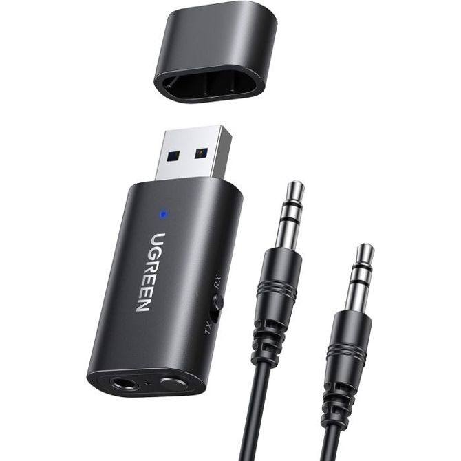 UGREEN bluetooth 5.1 brezžični oddajnik/sprejemnik 2v1 za TV, Domači avdio sprejemnik, Avtoradio,...