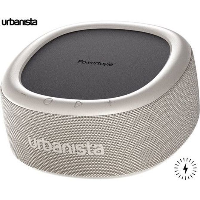 URBANISTA MALIBU prenosni SOLARNI zvočnik, solarno polnjenje, Bluetooth® 5.2, TWS / Stereo Link, polnilna baterija, brezplačna aplikacija, IP67 vodoodpornost, USB Type-C, siv (Desert Gray)