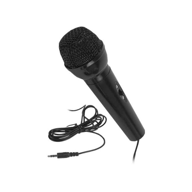Žični karaoke mikrofon s 3,5-milimetrskim vmesnikom mini jack