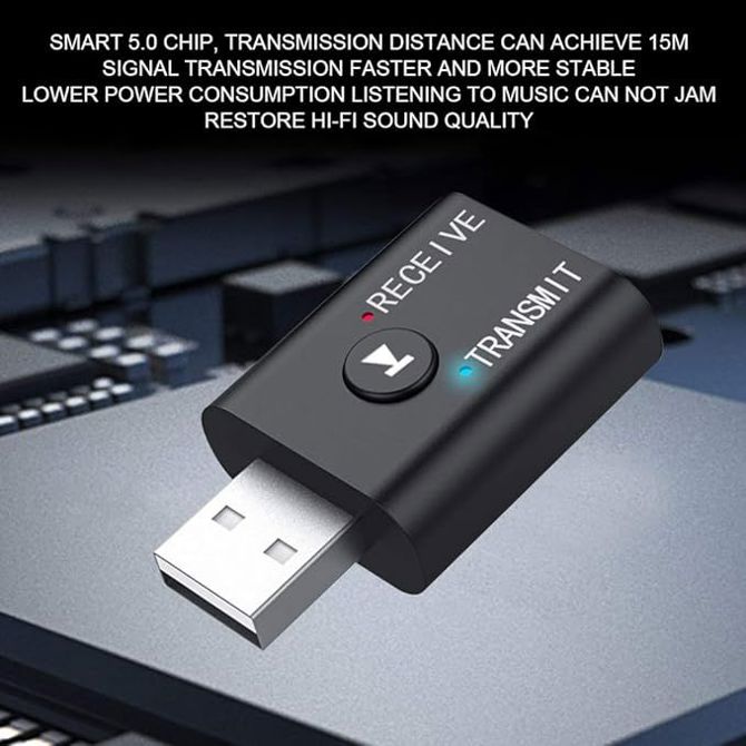 Avdio oddajnik in sprejemnik bluetooth 5.0 adapter USB 4