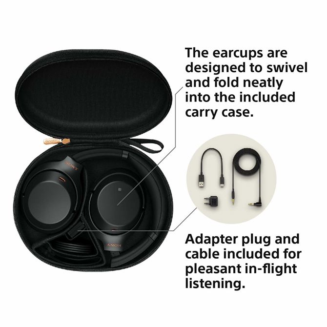 Brezžične slušalke Sony WH-1000XM3, črne 4