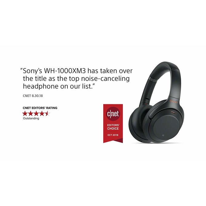 Brezžične slušalke Sony WH-1000XM3, črne 5