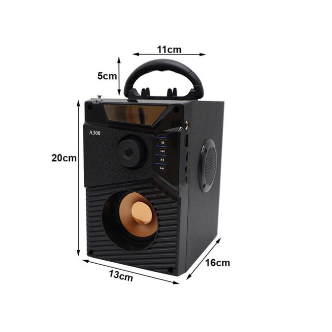 Akumulatorski bluetooth zvočnik Verk SD FM radio USB 2