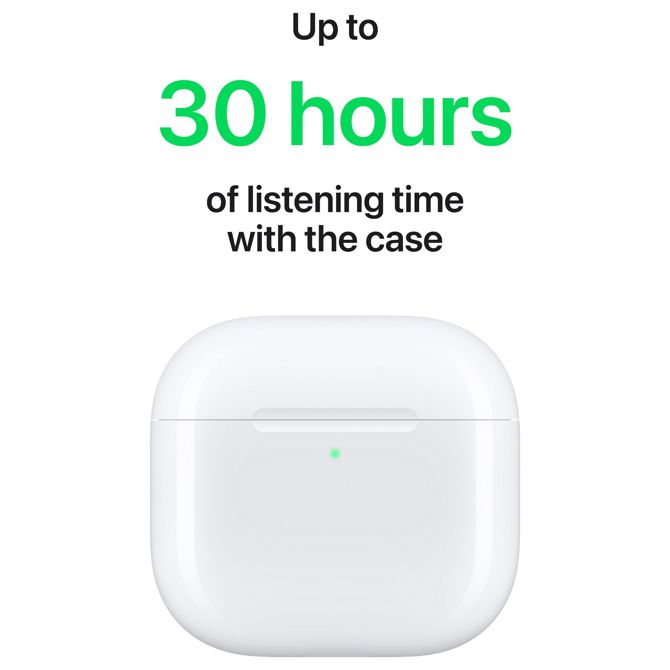 Brezžične slušalke Apple AirPods 4 bele 6