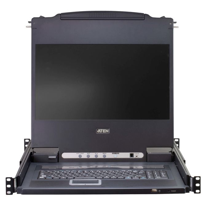 ATEN CL5716MW 43 cm široko LCD KVM stikalo, USB-PS/2, VGA, 16 vrat, DE-Layout 4