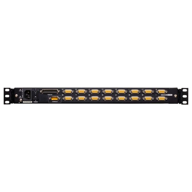 ATEN CL5716MW 43 cm široko LCD KVM stikalo, USB-PS/2, VGA, 16 vrat, DE-Layout 5
