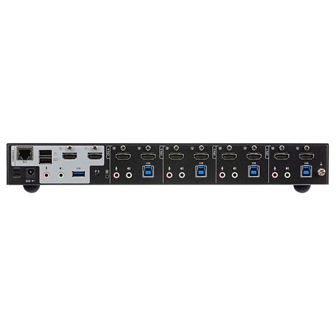 ATEN CS1844 4-port True 4K HDMI Dual-View KVM stikalo z zvokom in USB 3.0 Hub 3