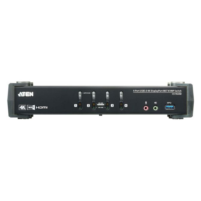 ATEN CS1924M 4-port USB 3.0 4K DisplayPort MST KVM stikalo 2