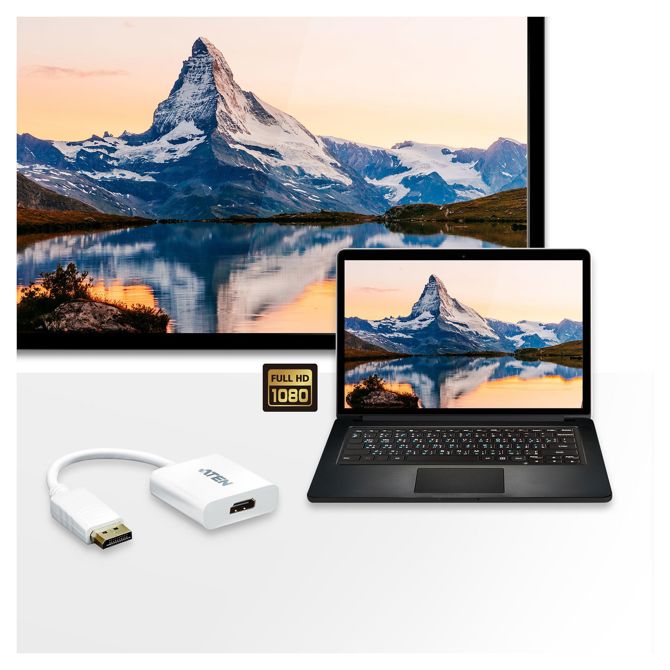 ATEN adapter za DisplayPort na HDMI 3
