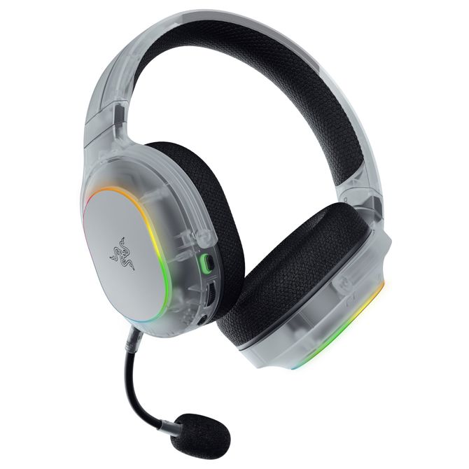 Slušalke Razer Barracuda X Chroma Phantom White brezžične, RGB osvetlitev, virtualni 7.1 zvok, snemljiv mikrofon, 70 ur avtonomije 5