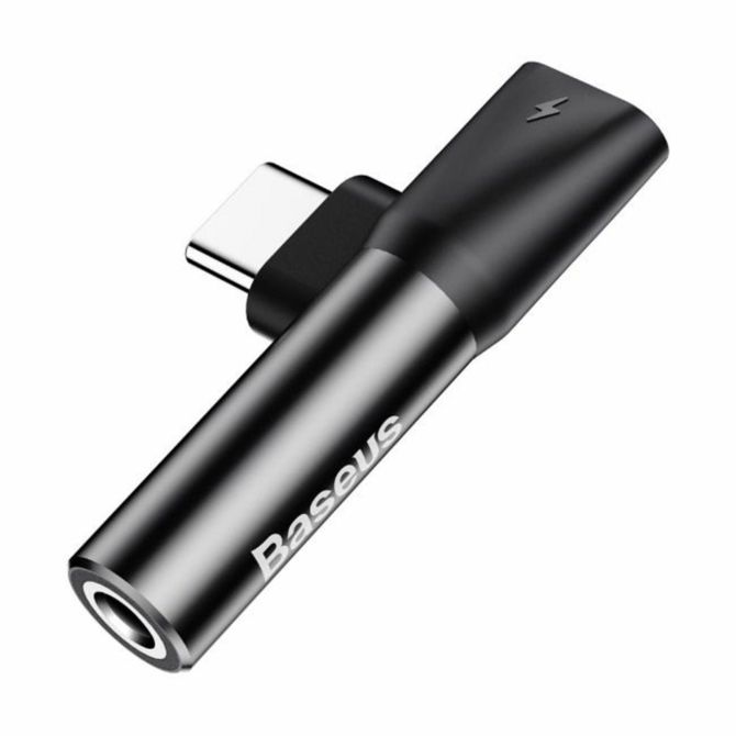 Baseus adapter AVDIO USB TipC-Jack 3,5Ž aux stereo črn CATL41-01 3