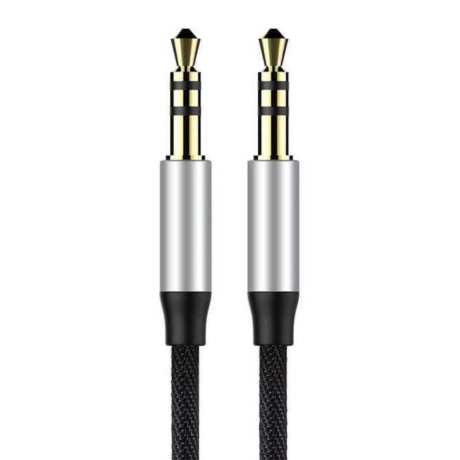 Baseus Yiven Audio Cable Cable 3.5 moški Audio M30 1.5M Silver+ Black 2