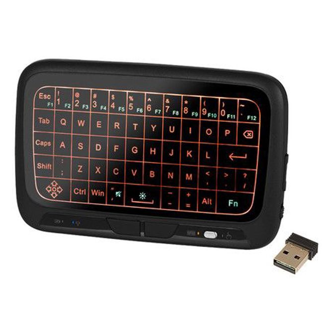 Brezžična mini QUERTY tipkovnica/daljinec TOUCH BLOW mini KS-4, WiFi 2.4GHz, vgrajena baterija, na dotik, do 10m 5
