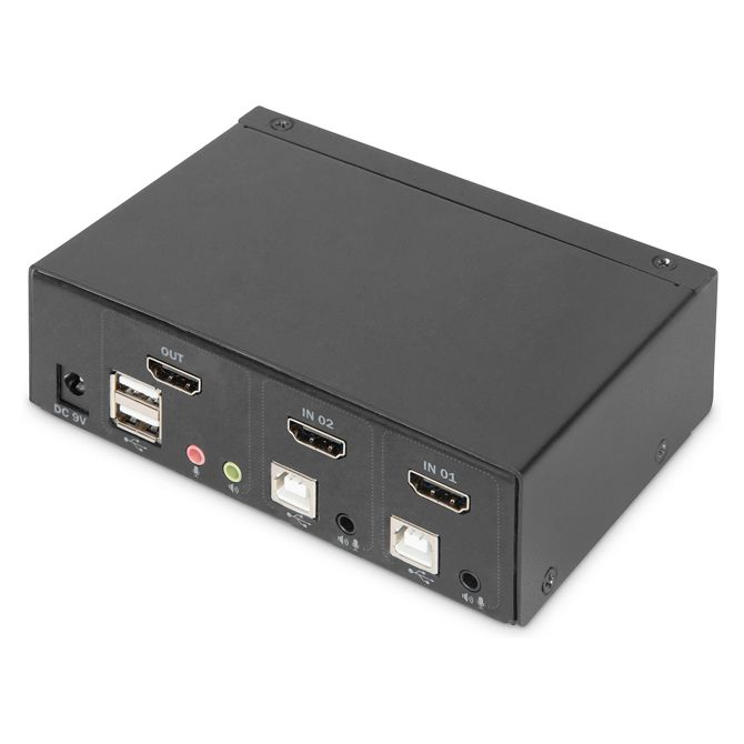 DIGITUS 2-portno KVM stikalo za en zaslon 4