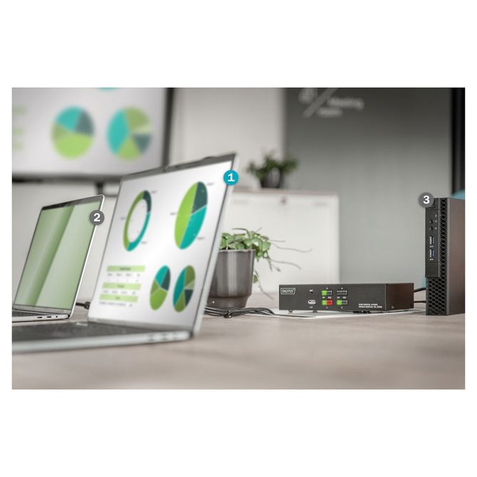 DIGITUS 4-portno KVM stikalo za en zaslon 2
