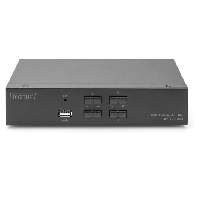 Digitus KVM stikalo DisplayPort 4x1 (črna) 2