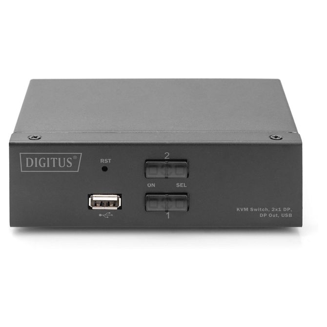 Digitus KVM stikalo DisplayPort 2x1 (črna) 2