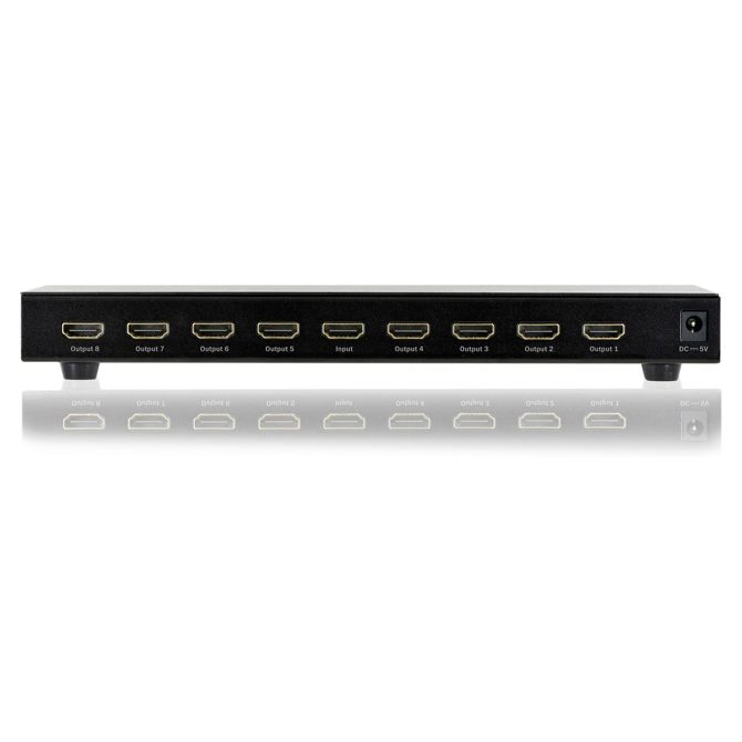DIGITUS HDMI razdelilnik 1x8 225MHz 3D črne barve 4
