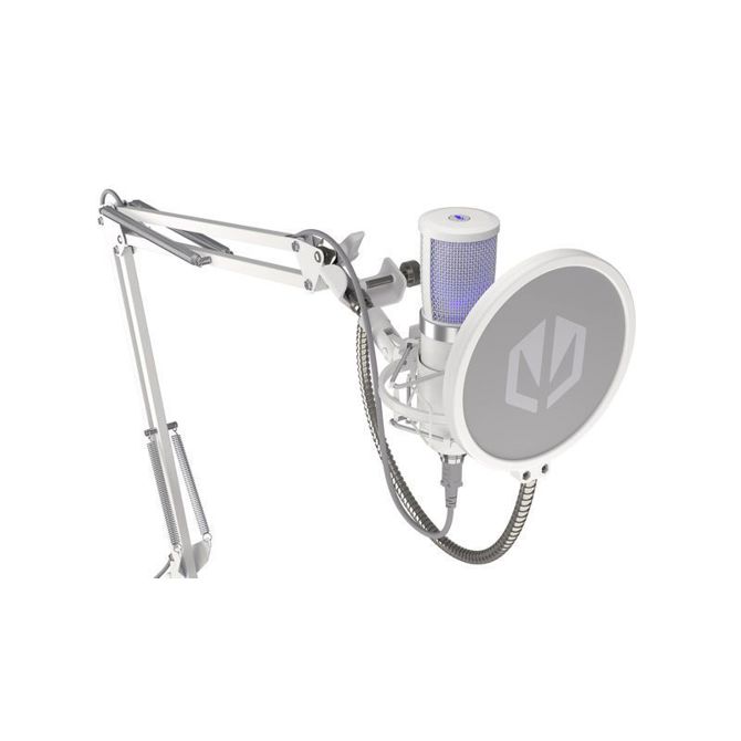 Mikrofon Endorfy Solum Streaming USB, kardioid, nastavljiv boom nosilec, pop filter, MUTE gumb, bel 5